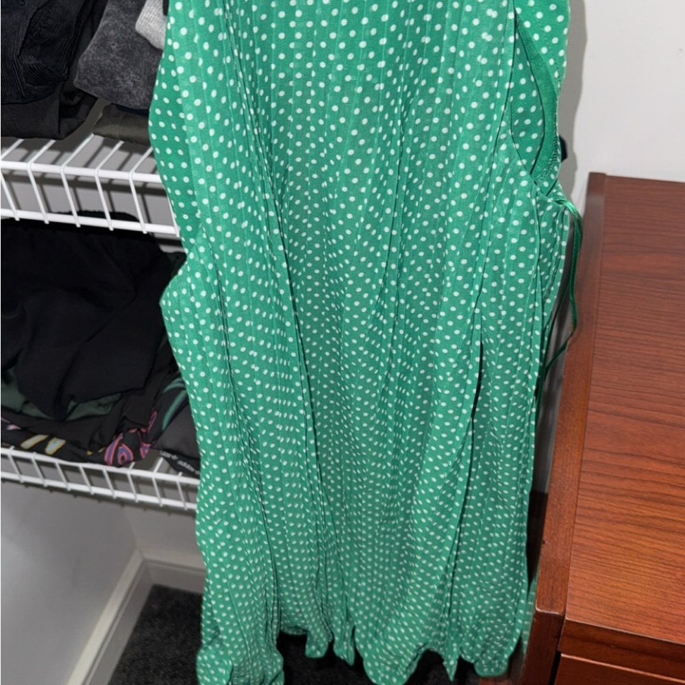 Green Polka Dot Top